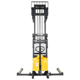 Vestil SE/HP Combination Hand Pump & Electric Stacker | 2,000 lb Capacity, 63"-118" Lift, Dual-Power, Skid Stacker