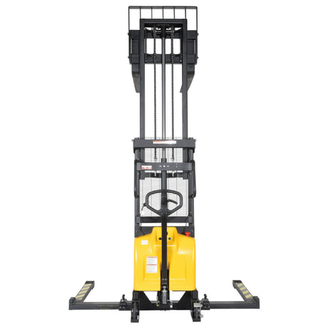 Vestil SE/HP Combination Hand Pump & Electric Stacker | 2,000 lb Capacity, 63"-118" Lift, Dual-Power, Skid Stacker