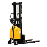 Vestil SE/HP Combination Hand Pump & Electric Stacker | 2,000 lb Capacity, 63"-118" Lift, Dual-Power, Skid Stacker