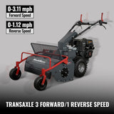 MechMaxx 27" Walk-Behind Flail Mower, 10HP 302cc, Wheeled, SFM27W
