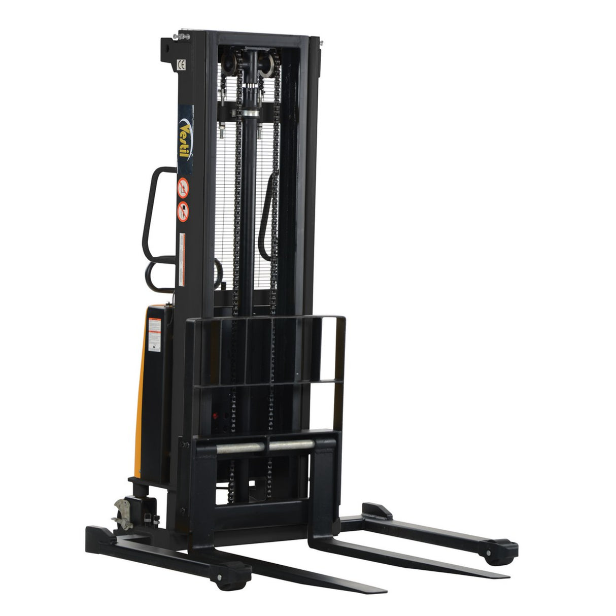 Vestil SL Series Semi-Electric Stacker with Powered Lift — 2,000 lb Capacity, Adjustable or Fixed Forks, Lift Heights 63" to 150"