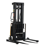 Vestil SL Series Semi-Electric Stacker with Powered Lift — 2,000 lb Capacity, Adjustable or Fixed Forks, Lift Heights 63" to 150"