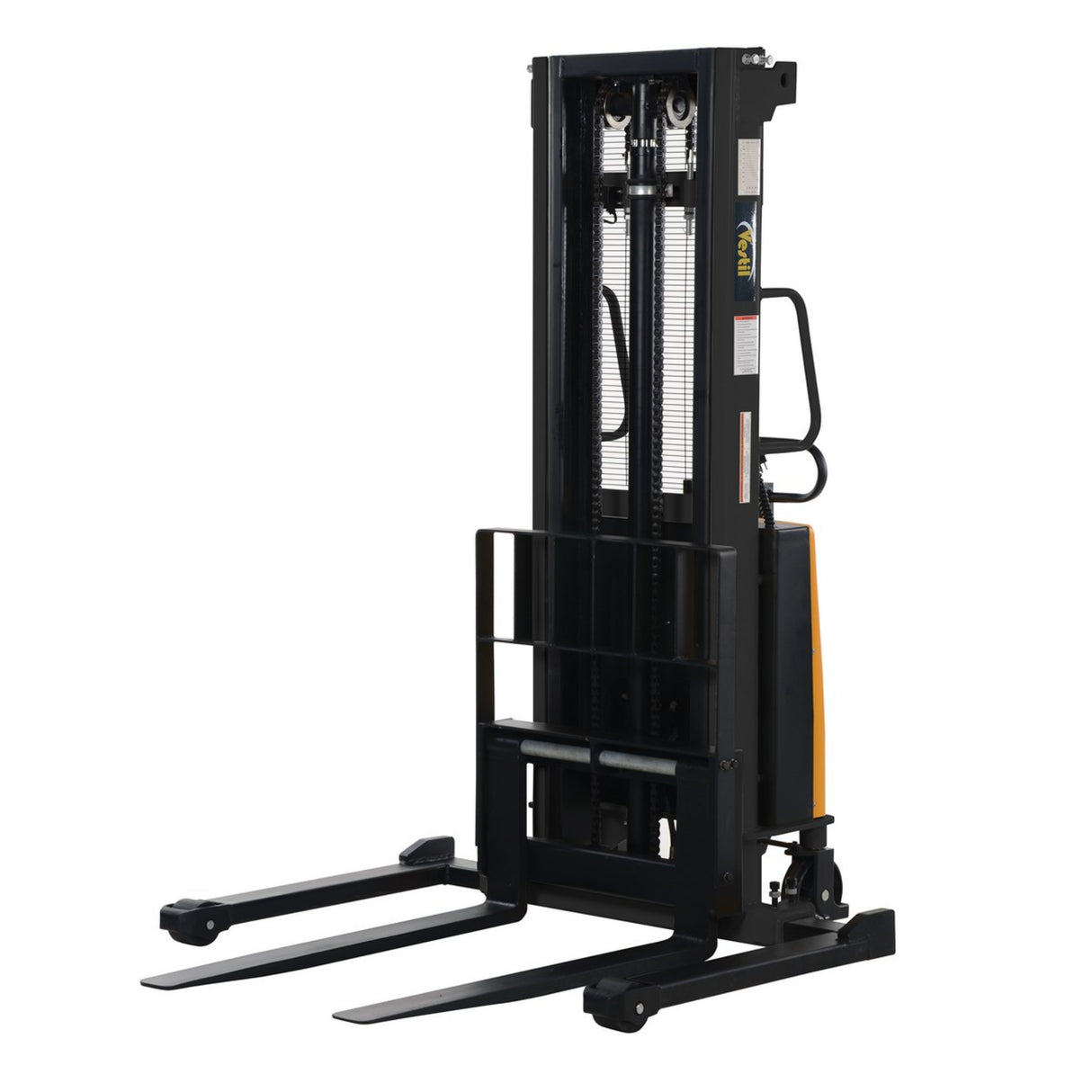 Vestil SL Series Semi-Electric Stacker with Powered Lift — 2,000 lb Capacity, Adjustable or Fixed Forks, Lift Heights 63" to 150"
