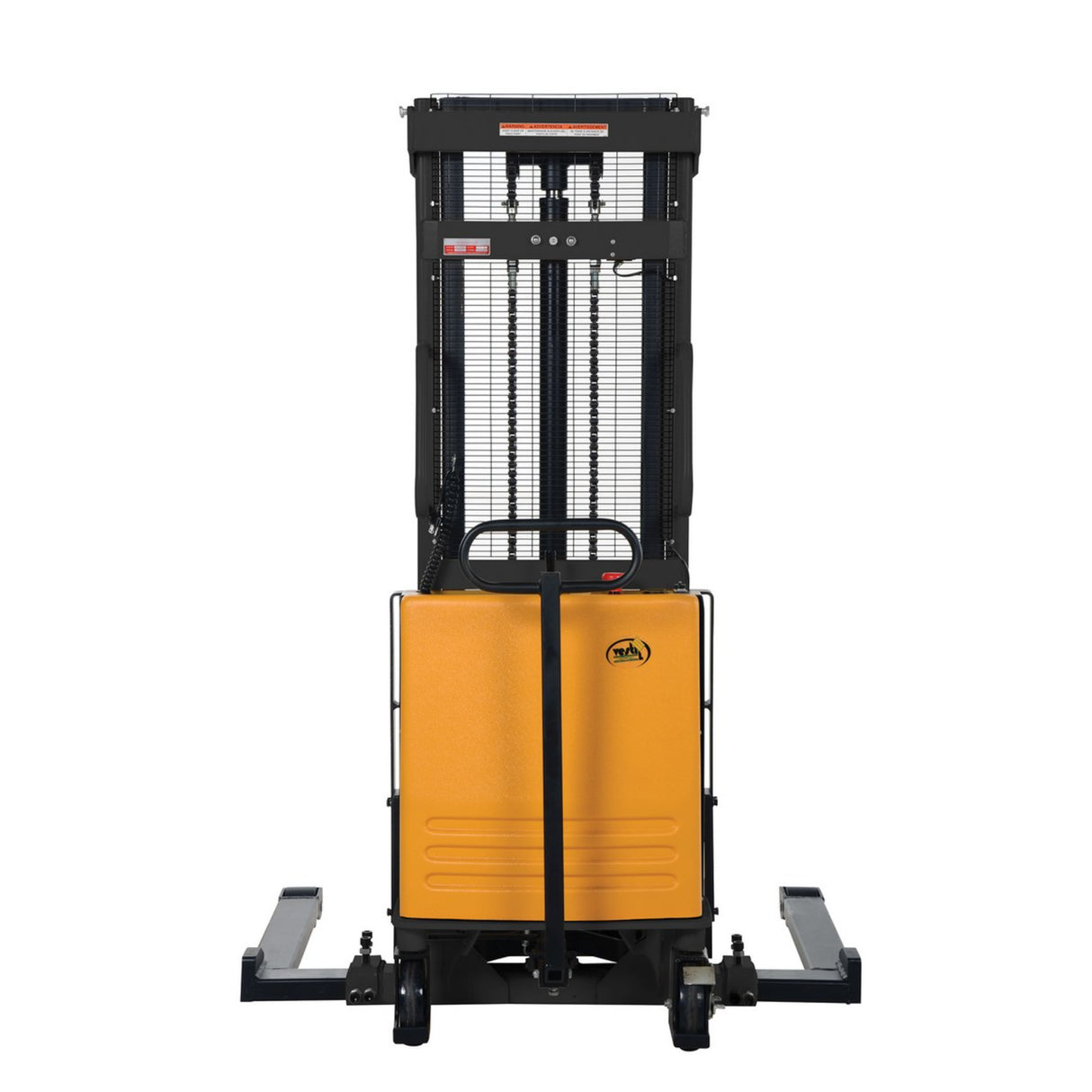 Vestil SL Series Semi-Electric Stacker with Powered Lift — 2,000 lb Capacity, Adjustable or Fixed Forks, Lift Heights 63" to 150"