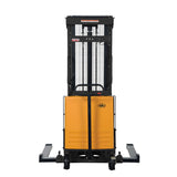 Vestil SL Series Semi-Electric Stacker with Powered Lift — 2,000 lb Capacity, Adjustable or Fixed Forks, Lift Heights 63" to 150"