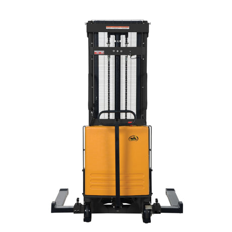 Vestil SL Series Semi-Electric Stacker with Powered Lift — 2,000 lb Capacity, Adjustable or Fixed Forks, Lift Heights 63" to 150"