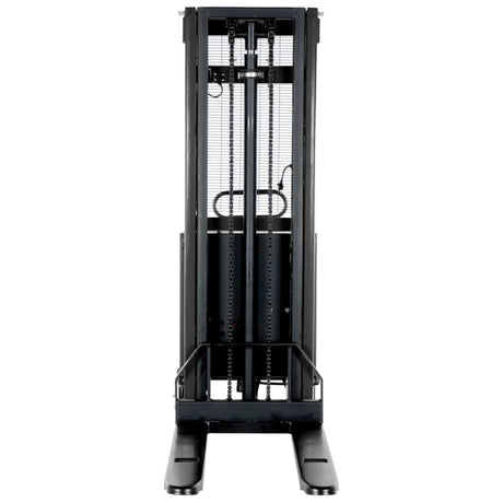 Vestil SL Series Semi-Electric Stacker with Powered Lift — 2,000 lb Capacity, Adjustable or Fixed Forks, Lift Heights 63" to 150"