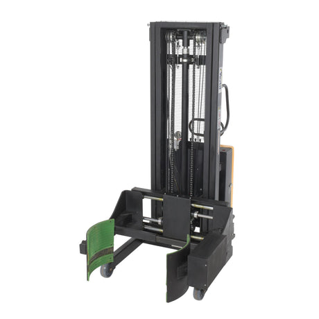 Vestil SL-118-PDGR Semi-Electric Powered Drum Gripper & Rotator | 550 lb Capacity, Handles 16/30/55 Gallon Steel Drums, Walk-Behind