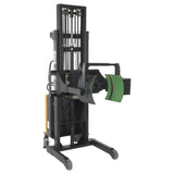 Vestil SL-118-PDGR Semi-Electric Powered Drum Gripper & Rotator | 550 lb Capacity, Handles 16/30/55 Gallon Steel Drums, Walk-Behind