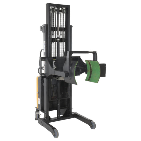 Vestil SL-118-PDGR Semi-Electric Powered Drum Gripper & Rotator | 550 lb Capacity, Handles 16/30/55 Gallon Steel Drums, Walk-Behind