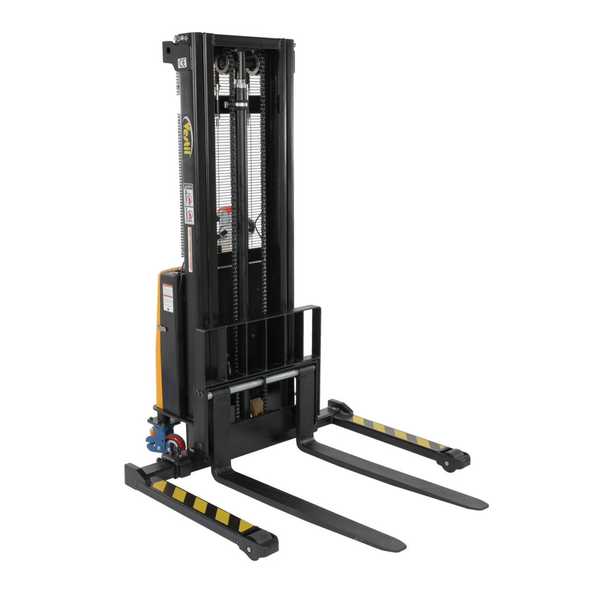 Vestil SL Series Semi-Electric Stacker with Powered Lift — 2,000 lb Capacity, Adjustable or Fixed Forks, Lift Heights 63" to 150"
