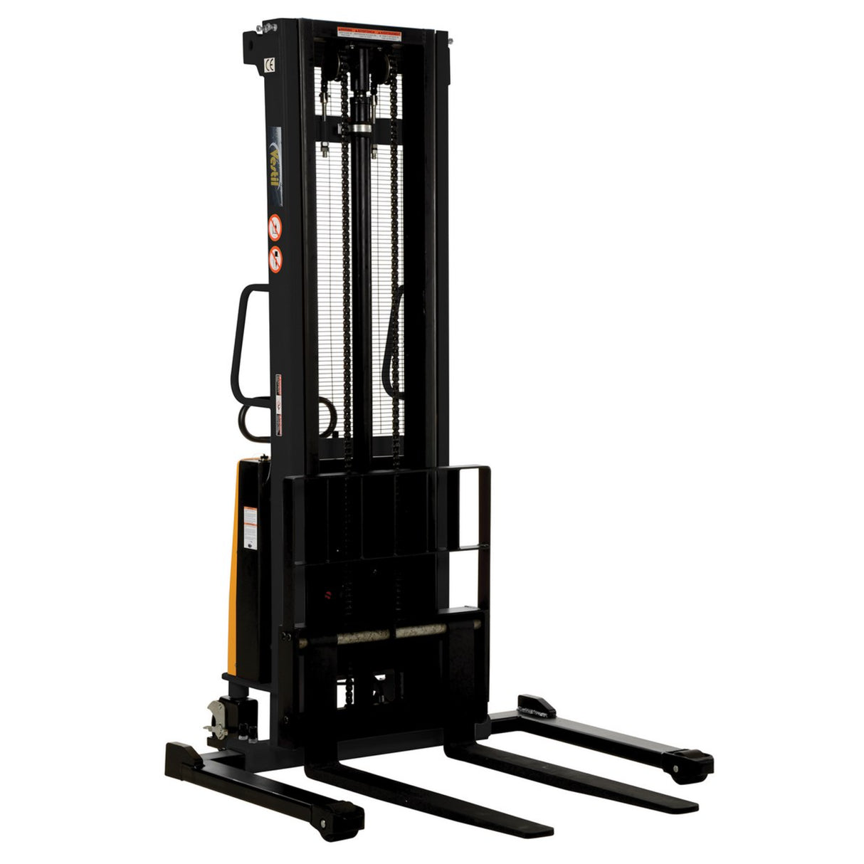 Vestil SL Series Semi-Electric Stacker with Powered Lift — 2,000 lb Capacity, Adjustable or Fixed Forks, Lift Heights 63" to 150"