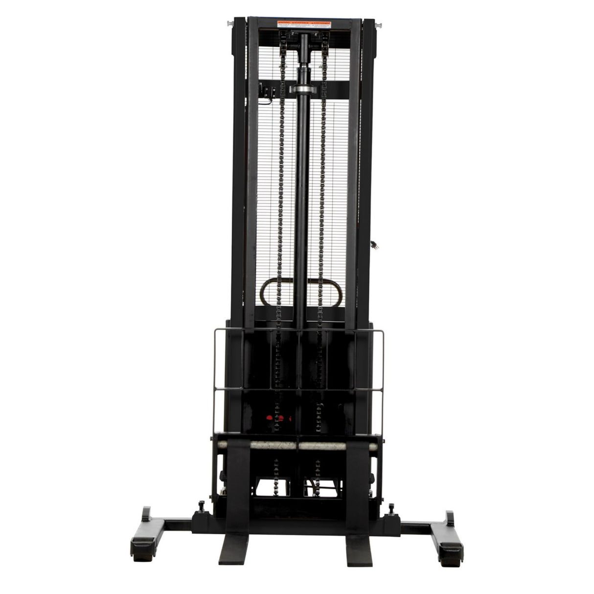 Vestil SL Series Semi-Electric Stacker with Powered Lift — 2,000 lb Capacity, Adjustable or Fixed Forks, Lift Heights 63" to 150"