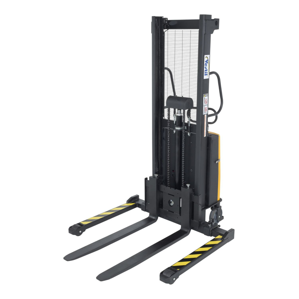 Vestil SL Series Semi-Electric Stacker with Powered Lift — 2,000 lb Capacity, Adjustable or Fixed Forks, Lift Heights 63" to 150"
