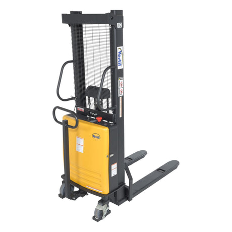 Vestil SL Series Semi-Electric Stacker with Powered Lift — 2,000 lb Capacity, Adjustable or Fixed Forks, Lift Heights 63" to 150"