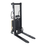 Vestil SL Series Semi-Electric Stacker with Powered Lift — 2,000 lb Capacity, Adjustable or Fixed Forks, Lift Heights 63" to 150"