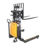 Vestil SL3 Heavy-Duty Semi-Electric Stacker with Powered Lift — 3,000 lb Capacity, Adjustable Forks, 36" or 63" Lift Heights