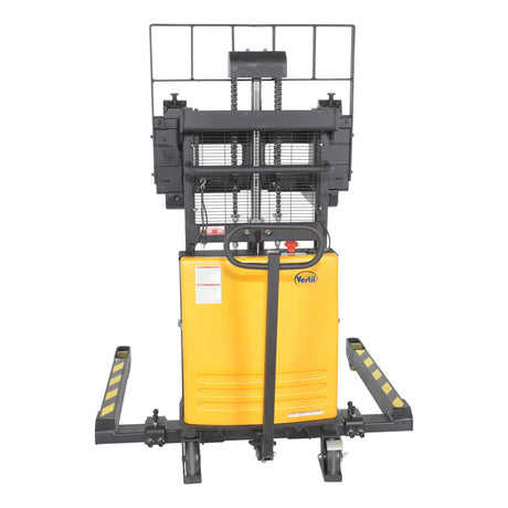 Vestil SL3 Heavy-Duty Semi-Electric Stacker with Powered Lift — 3,000 lb Capacity, Adjustable Forks, 36" or 63" Lift Heights