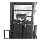 Vestil SL3 Heavy-Duty Semi-Electric Stacker with Powered Lift — 3,000 lb Capacity, Adjustable Forks, 36" or 63" Lift Heights
