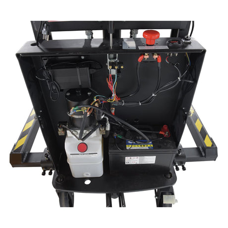 Vestil SL3 Heavy-Duty Semi-Electric Stacker with Powered Lift — 3,000 lb Capacity, Adjustable Forks, 36" or 63" Lift Heights