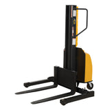 Vestil SLNM High-Reach Narrow Mast Stacker with Powered Lift | 1,500 lb Capacity, 98" or 118" Lift, Semi-Electric, Adjustable or Fixed Forks
