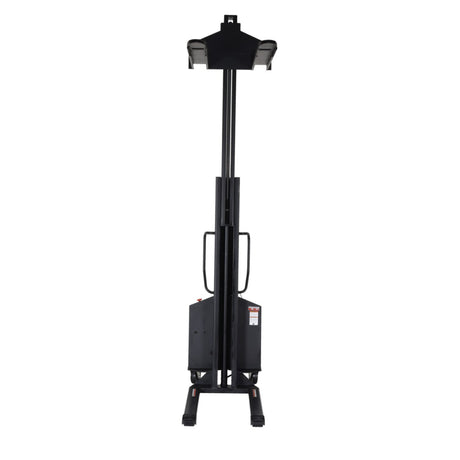 Vestil SLNM High-Reach Narrow Mast Stacker with Powered Lift | 1,500 lb Capacity, 98" or 118" Lift, Semi-Electric, Adjustable or Fixed Forks