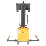 Vestil SLNM-63 Narrow Mast Stacker with Powered Lift | 1,000 lb Capacity, 63" Lift, Semi-Electric, Adjustable or Fixed Forks