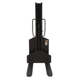 Vestil SLNM-63 Narrow Mast Stacker with Powered Lift | 1,000 lb Capacity, 63" Lift, Semi-Electric, Adjustable or Fixed Forks