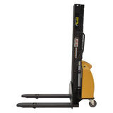 Vestil SLNM-63 Narrow Mast Stacker with Powered Lift | 1,000 lb Capacity, 63" Lift, Semi-Electric, Adjustable or Fixed Forks