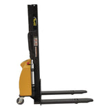 Vestil SLNM-63 Narrow Mast Stacker with Powered Lift | 1,000 lb Capacity, 63" Lift, Semi-Electric, Adjustable or Fixed Forks