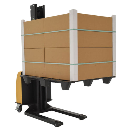 Vestil SLNM-63 Narrow Mast Stacker with Powered Lift | 1,000 lb Capacity, 63" Lift, Semi-Electric, Adjustable or Fixed Forks