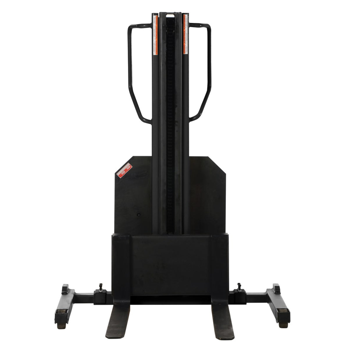 Vestil SLNM High-Reach Narrow Mast Stacker with Powered Lift | 1,500 lb Capacity, 98" or 118" Lift, Semi-Electric, Adjustable or Fixed Forks