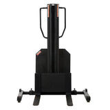 Vestil SLNM High-Reach Narrow Mast Stacker with Powered Lift | 1,500 lb Capacity, 98" or 118" Lift, Semi-Electric, Adjustable or Fixed Forks