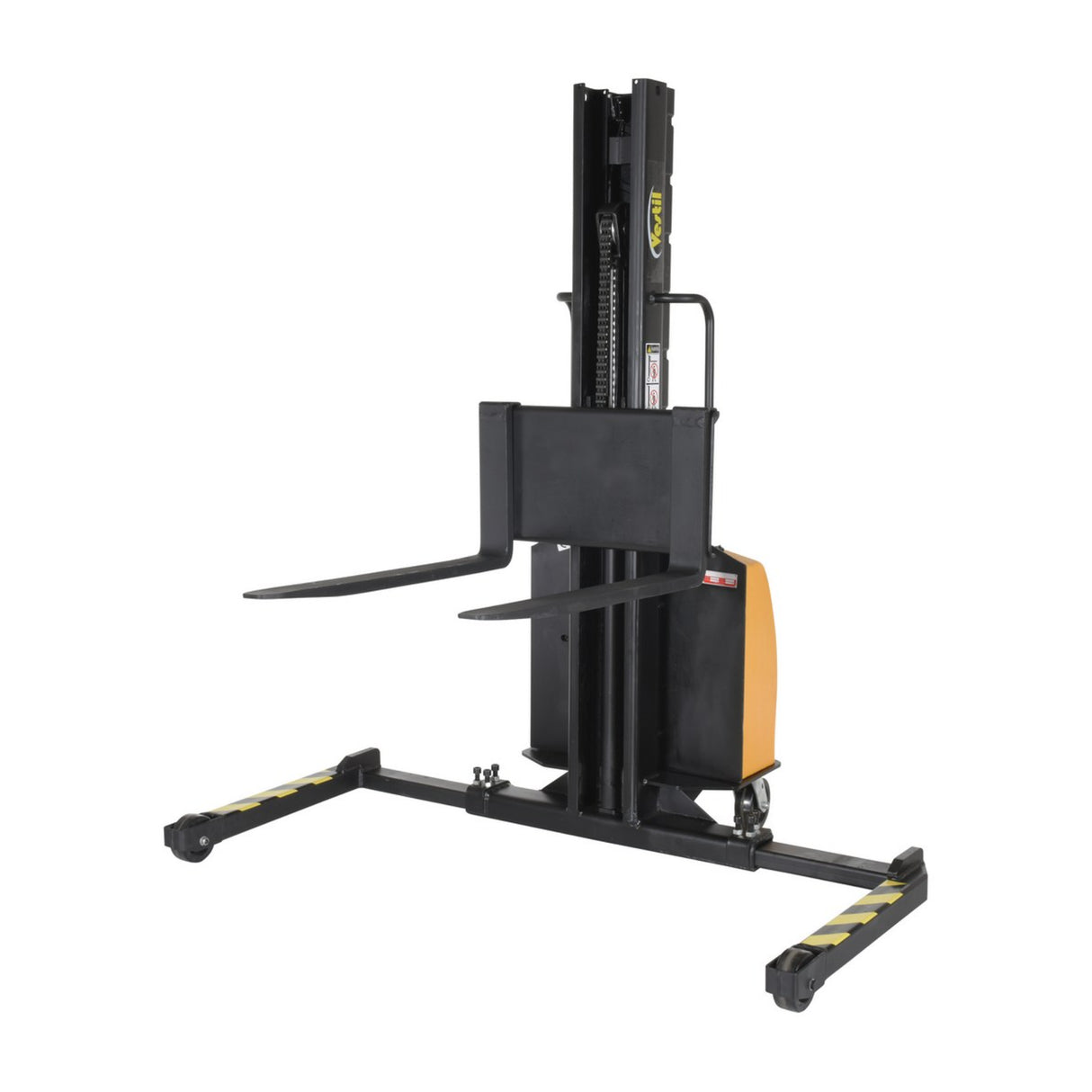 Vestil SLNM15-63 Narrow Mast Stacker with Powered Lift | 1,500 lb Capacity, 63" Lift, Semi-Electric, Adjustable or Fixed Forks