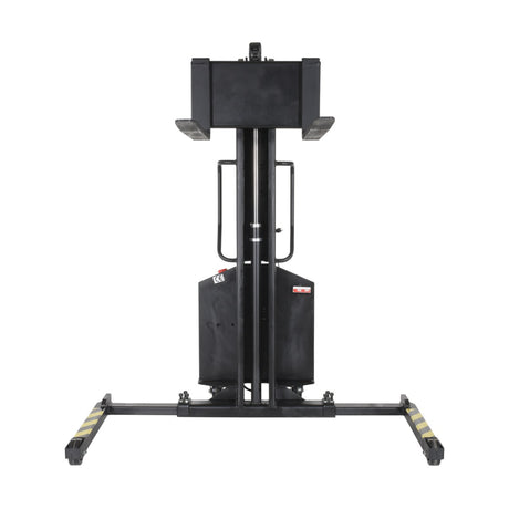 Vestil SLNM15-63 Narrow Mast Stacker with Powered Lift | 1,500 lb Capacity, 63" Lift, Semi-Electric, Adjustable or Fixed Forks