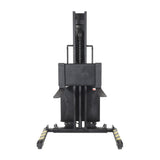 Vestil SLNM15-63 Narrow Mast Stacker with Powered Lift | 1,500 lb Capacity, 63" Lift, Semi-Electric, Adjustable or Fixed Forks