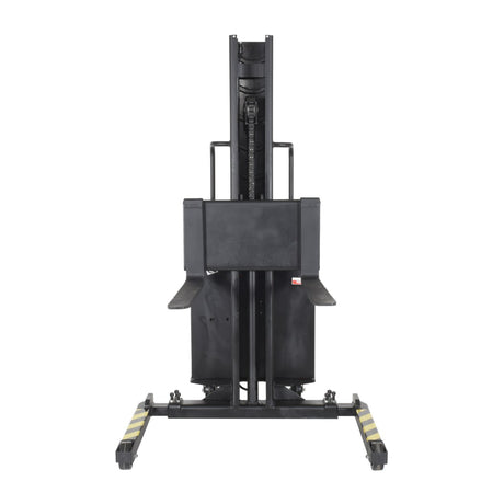 Vestil SLNM15-63 Narrow Mast Stacker with Powered Lift | 1,500 lb Capacity, 63" Lift, Semi-Electric, Adjustable or Fixed Forks