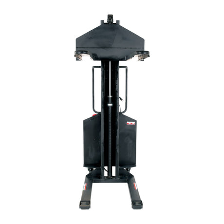 Vestil SLNM15-63 Narrow Mast Stacker with Powered Lift | 1,500 lb Capacity, 63" Lift, Semi-Electric, Adjustable or Fixed Forks
