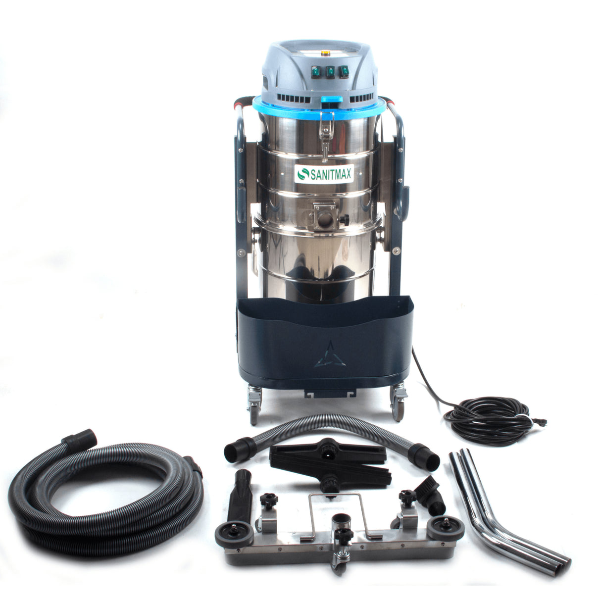 Sanitmax SM100 Heavy Duty Industrial Vacuum Cleaner, 26.4 Gal, 3 Motor HEPA, 212 CFM