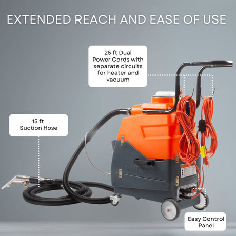 Sanitmax SM18H Heated Carpet Extractor Machine