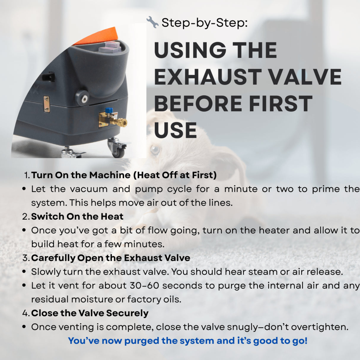 Sanitmax SM18H Heated Carpet Extractor Machine