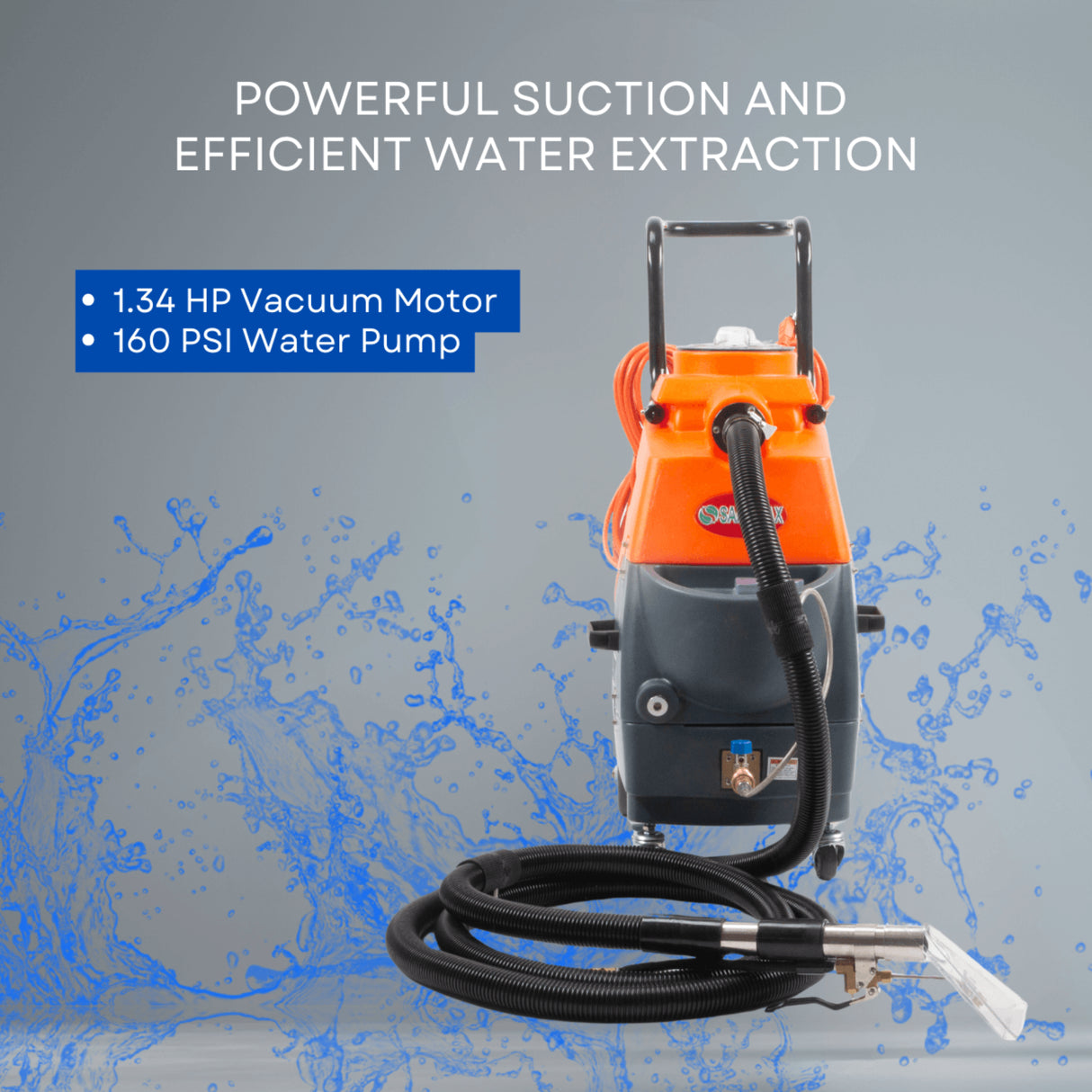 Sanitmax SM18H Heated Carpet Extractor Machine
