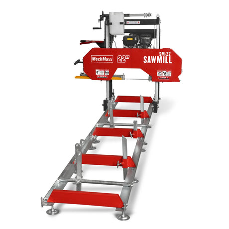MechMaxx 22" Gas-Powered Portable Sawmill with 224cc 7HP DUCAR Engine