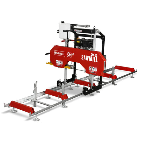 MechMaxx 22" Gas-Powered Portable Sawmill with 224cc 7HP DUCAR Engine