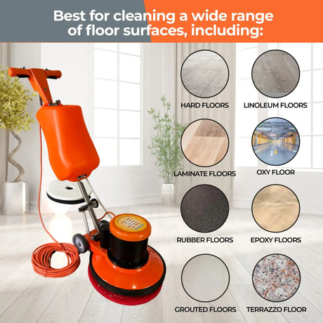 Sanitmax SM421AC 17" Professional Multi-Functional Floor Buffer Scrubber