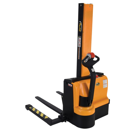 Vestil SNM Narrow Mast Stacker, Fully Powered Drive & Lift | 2,200 lb Capacity, 62" Lift, Multiple Fork Configurations