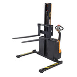 Vestil SNM Narrow Mast Stacker, Fully Powered Drive & Lift | 2,200 lb Capacity, 62" Lift, Multiple Fork Configurations