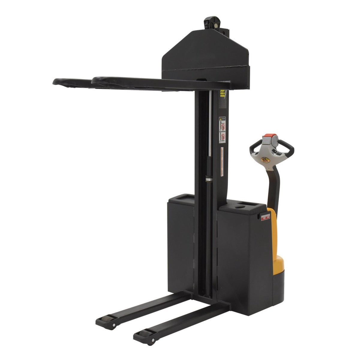 Vestil SNM Narrow Mast Stacker, Fully Powered Drive & Lift | 2,200 lb Capacity, 62" Lift, Multiple Fork Configurations