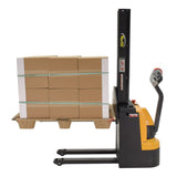 Vestil SNM Narrow Mast Stacker, Fully Powered Drive & Lift | 2,200 lb Capacity, 62" Lift, Multiple Fork Configurations
