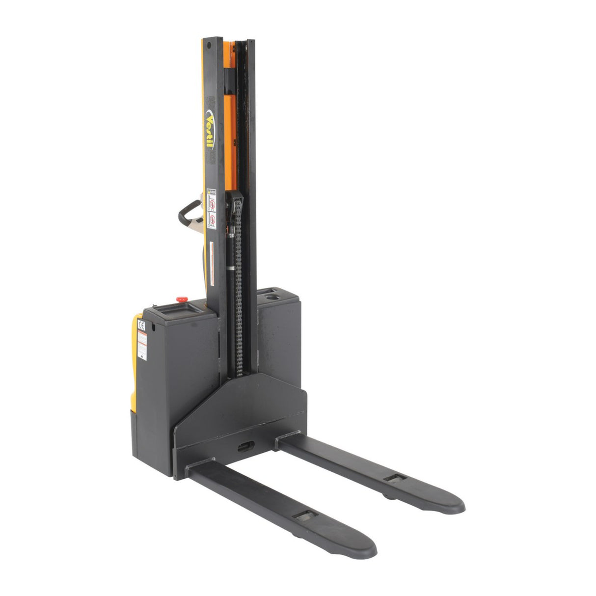 Vestil SNM Narrow Mast Stacker, Fully Powered Drive & Lift | 2,200 lb Capacity, 62" Lift, Multiple Fork Configurations